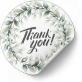 植物の葉 サンクス - 小規模事業者 ラウンドシール