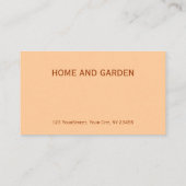 植物の蘭の花柄の   イラストレーション 名刺 (裏面)