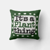 植物の装飾用クッション クッション (裏面)