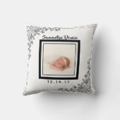 植物の誕生の発表の写真の子供部屋 クッション (裏面)