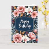 植物の誕生日カード カード (黄色い花)