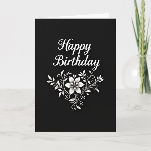 植物の誕生日モチーフカード カード (正面)