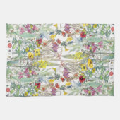 植物の野生の花によっては台所タオルが開花します キッチンタオル (横)