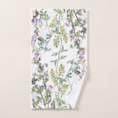 植物の野生の花の花のBathタオルセット バスタオルセット (ハンドタオル)