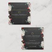 植物の開花のインテリア・デザイナーの名刺 スクエア名刺 (正面/裏面)