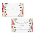 植物の開花のインテリア・デザイナーの名刺