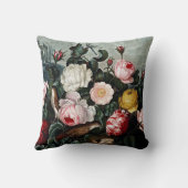 植物の開花のバラのクッション クッション (裏面)