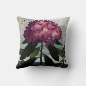 植物の開花シャクナゲのクッション クッション (裏面)