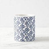 植物の青い海軍 コーヒーマグカップ (中央)