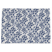 植物の青い海軍 ラージペーパーバッグ (正面)