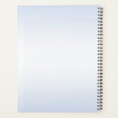 植物の青い花のウェディングプランナー プランナー手帳 (裏面)