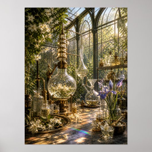 植物の香水研究所 12x16ポスター ポスター (正面)