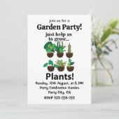 植物はただ私たちが植物を育てるのを助けるだけ 招待状 (スタンド正面)