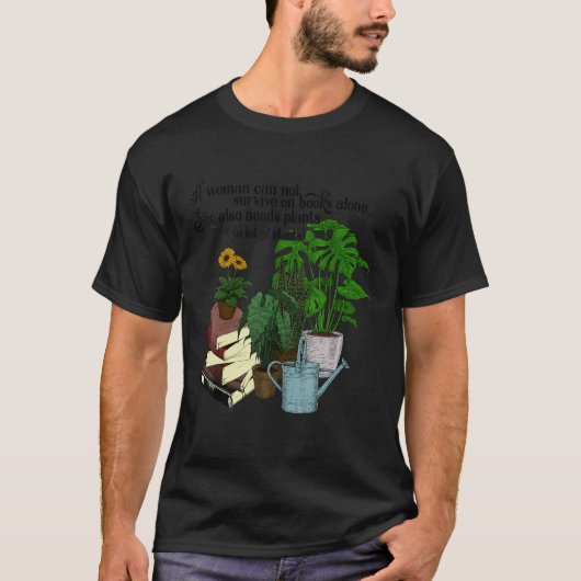 植物は人々を幸せにするガーデニング6 Tシャツ (正面)