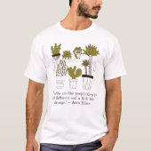 植物は人に似ている Tシャツ (正面)