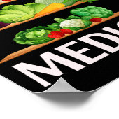 植物は医学最高のビーガン全体の食品植物である ポスター (角)