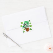 植物は友人であるMonsteraステッカー スクエアシール (封筒)
