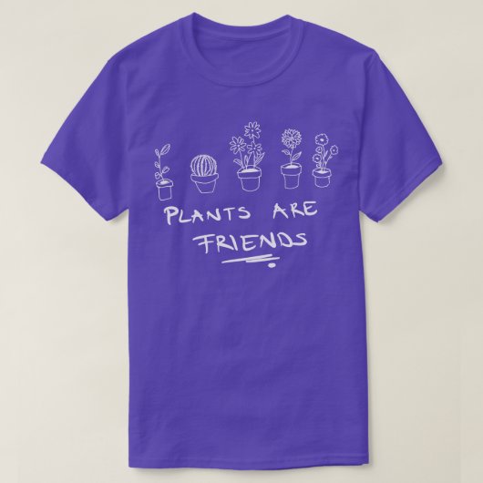 植物は友 Tシャツ (デザイン正面)