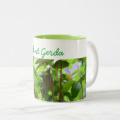 植物は名前の成長する種を保ちます ツートーンマグカップ (正面右)