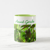 植物は名前の成長する種を保ちます ツートーンマグカップ (中央)