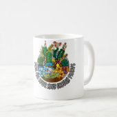 植物は多いほどいい お花の鉢 カクタス コーヒーマグカップ (正面右)