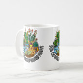 植物は多いほどいい お花の鉢 カクタス コーヒーマグカップ (正面左)