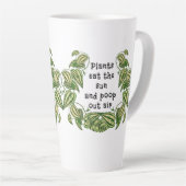 植物は太陽を食べることができ、外気引用 カフェラテマグ (右アングル)