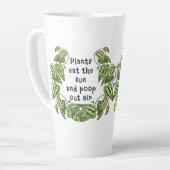 植物は太陽を食べることができ、外気引用 カフェラテマグ (左アングル)