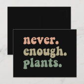 植物は常に不足している 面白いガーデニング 庭 ポストカード (正面/裏面)