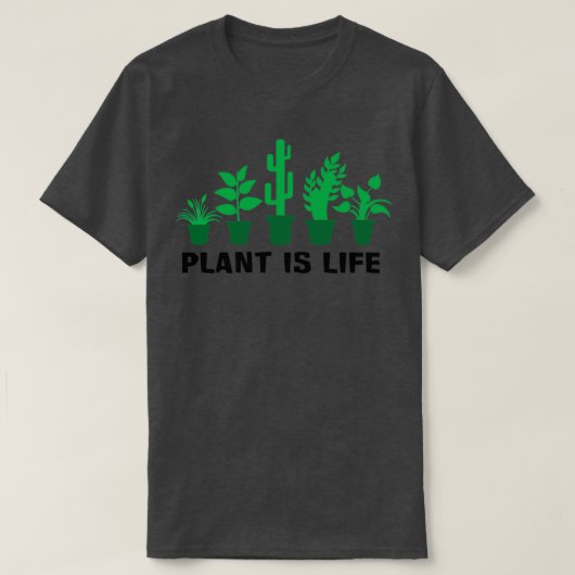 植物は生命(2) Tシャツ (デザイン正面)