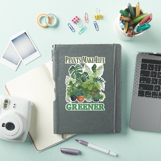 植物は生活を豊かにする シール (iPadカバー)