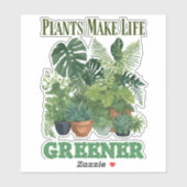 植物は生活を豊かにする シール (シート)