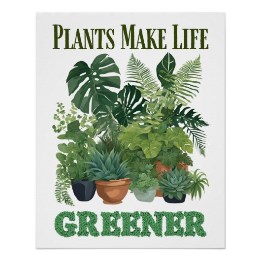 植物は生活を豊かにする ポスター (正面)
