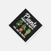 植物は私にそれほどガーデニングGiを幸せにする スタンダードカクテルナプキン (角)