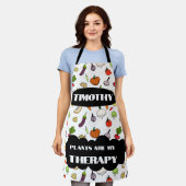 植物は私のセラピーエプロン エプロン (着用した状態)