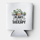 植物は私のセラピー引用文植物愛好家 缶クーラー (正面)