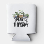 植物は私のセラピー引用文植物愛好家 缶クーラー (裏面)