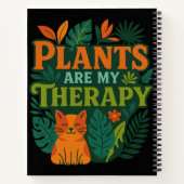 植物は私のセラピー – トロピカルジャングルスタイルデシ ノートブック (裏面)