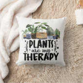 植物は私の癒しの引用 植物愛好家 クッション (ブランケット)