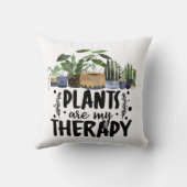 植物は私の癒しの引用 植物愛好家 クッション (裏面)