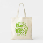 植物は私を幸せにしてくれる トートバッグ (裏面)