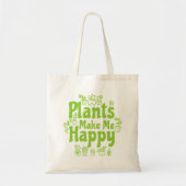 植物は私を幸せにしてくれる トートバッグ (正面)