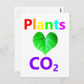 植物はCO2を愛する ポストカード (正面/裏面)