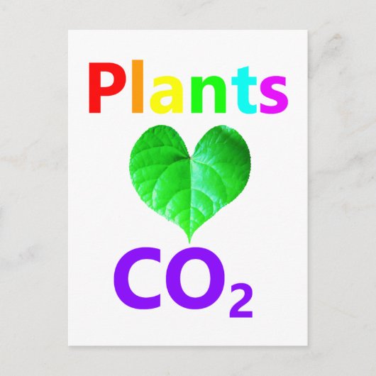 植物はCO2を愛する ポストカード (正面)