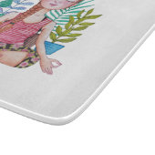 植物めい想を持つ女の子 カッティングボード (角)