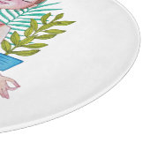 植物めい想を持つ女の子 カッティングボード (角)