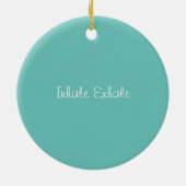 植物めい想を持つ女の子 セラミックオーナメント (裏面)