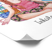 植物めい想を持つ女の子 ポスター (角)