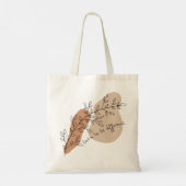 植物やる気を起こさせるスケッチとの美的引用文  トートバッグ (裏面)