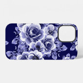 植物やハーブ、花の抽象的なシームレスパターン iPhoneケース (裏面横)